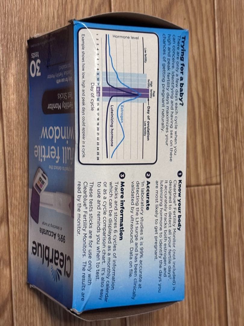 clear blue 排卵日チェッカー　30本入り　使い捨てスティック　妊活