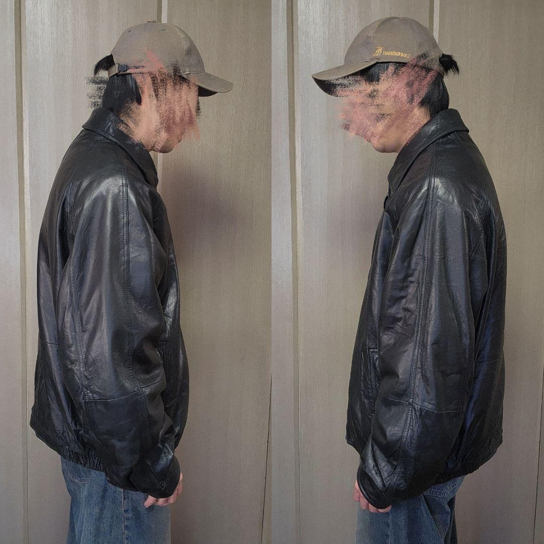 レザージャケット　XXL オーバーサイズ　claiborne