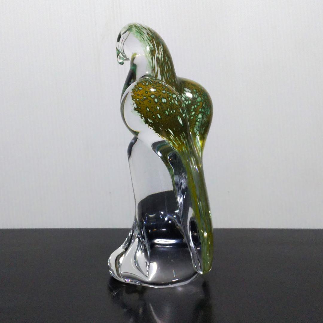 Marcolin Art Crystal マルコリン・アート・クリスタル 鳥 緑