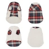 新品 犬服 free stitch リバーシブルジャケット マフラー セット