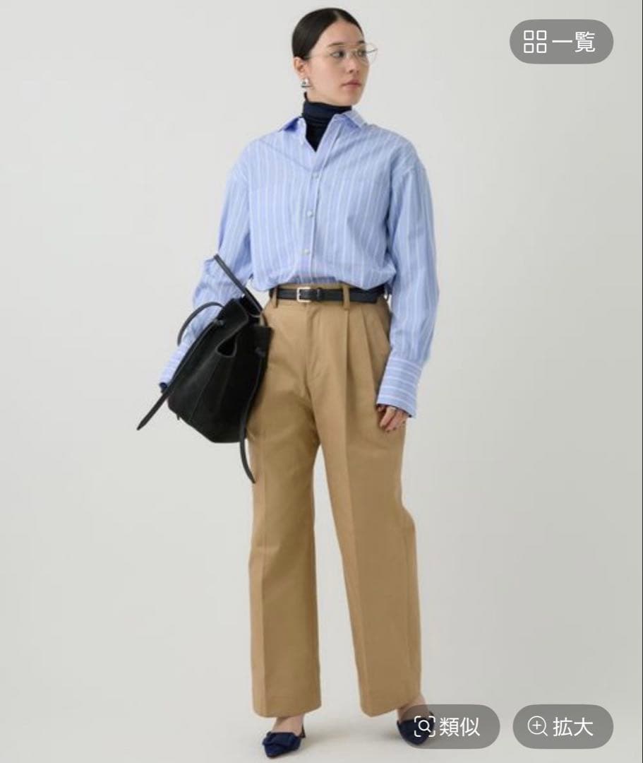 未使用タグ付き Chaos ベージュ チノパン サイズ38 2タックチーノパンツ