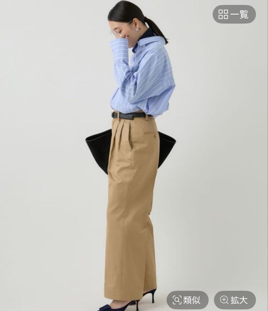 未使用タグ付き Chaos ベージュ チノパン サイズ38 2タックチーノパンツ