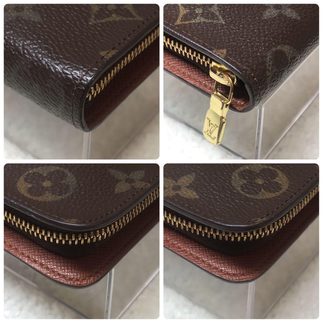 ルイヴィトン　モノグラムポルトモネジップ　ラウンドファスナー　二つ折り長財布