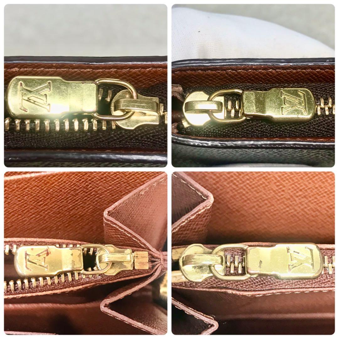 ルイヴィトン　モノグラムポルトモネジップ　ラウンドファスナー　二つ折り長財布