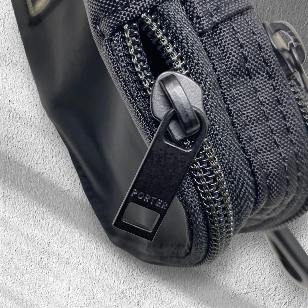 ポーチのみ PORTER ショルダーポーチ ブラック フラッシュ ポーチ 黒