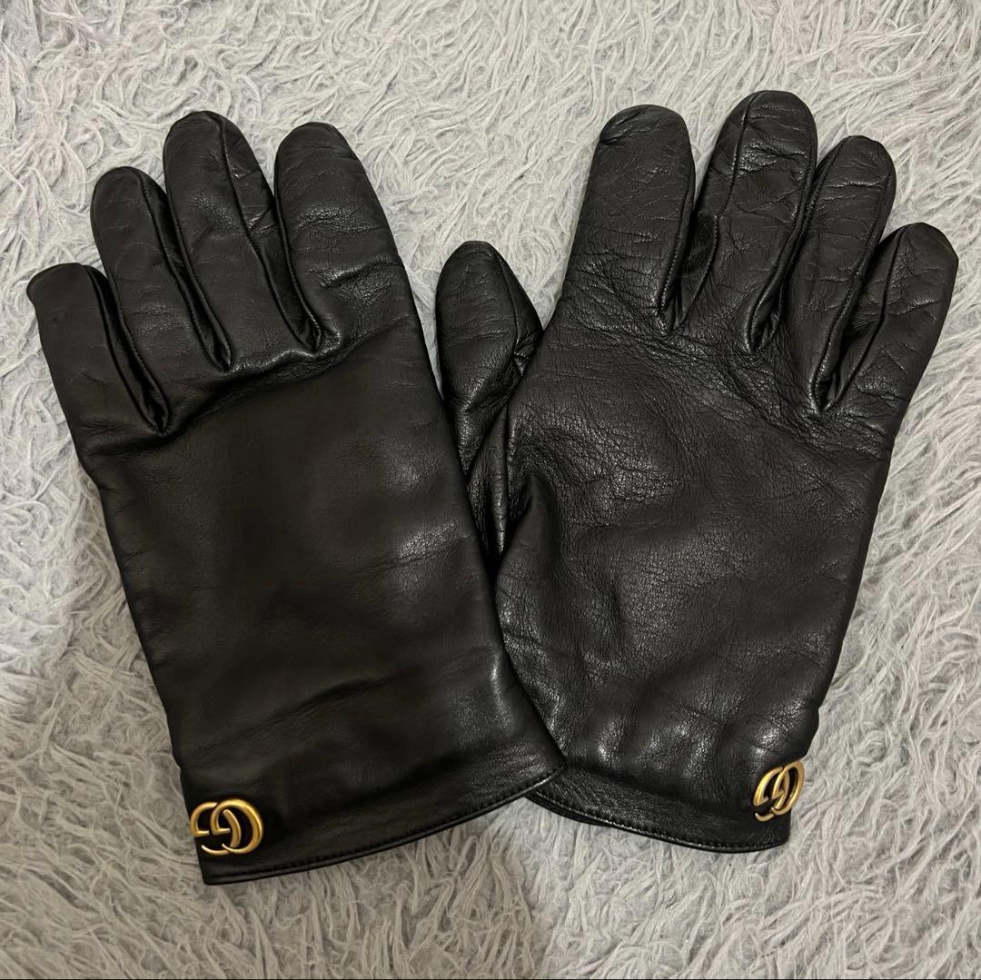 GUCCI グッチ レザー手袋