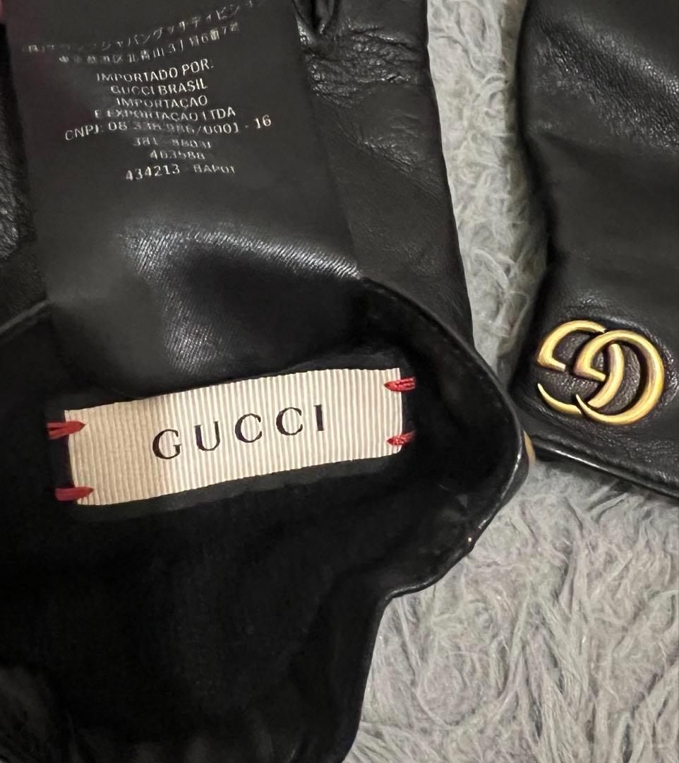 GUCCI グッチ レザー手袋
