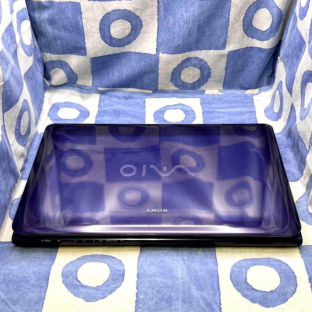 人気VAIO♡快適SSD☆i5☆希少なパープル♪ブルーレイ&カメラ付！Win11