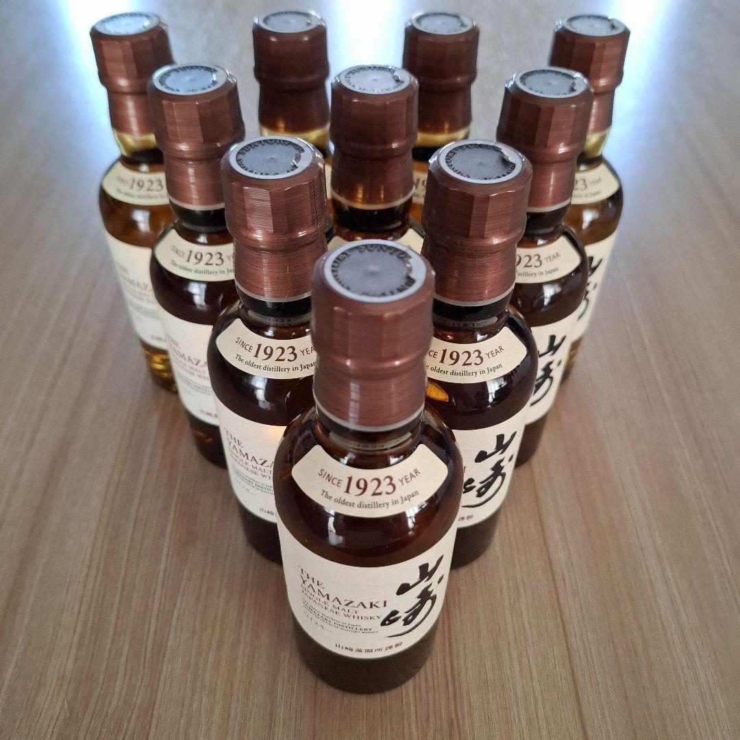 新品未開封ウイスキー山崎180ml.10本セット