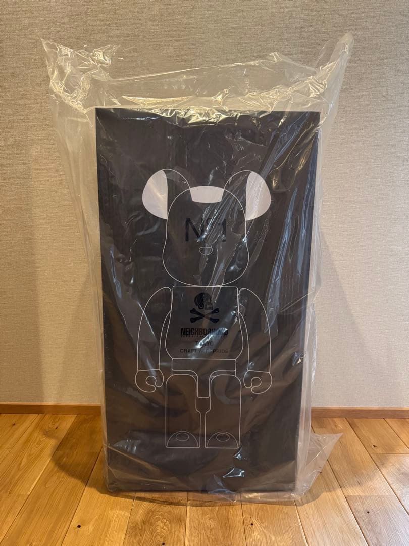 【新品未使用】BE@RBRICK NEIGHBORHOOD GRAY 1000％