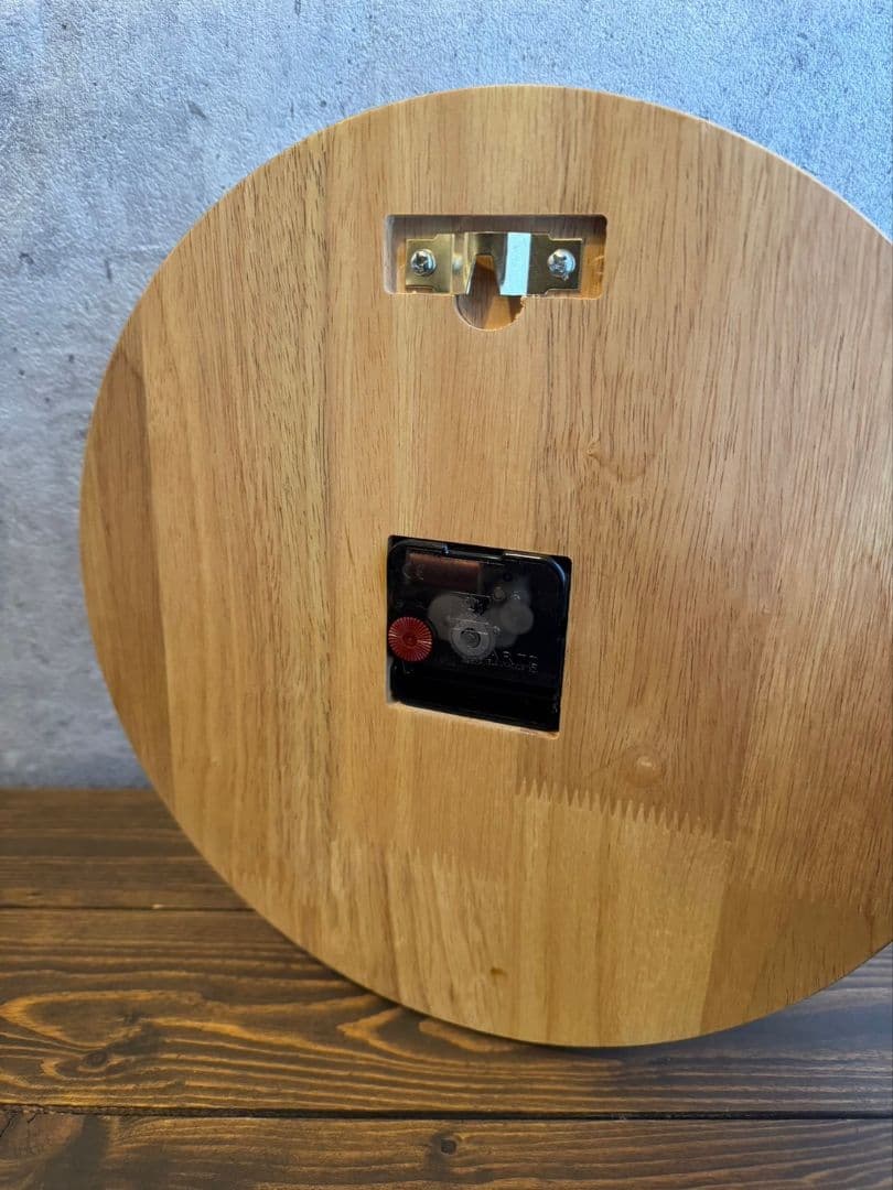 【天然木】適宜sale中！北欧風シンプル掛け時計 静音タイプ