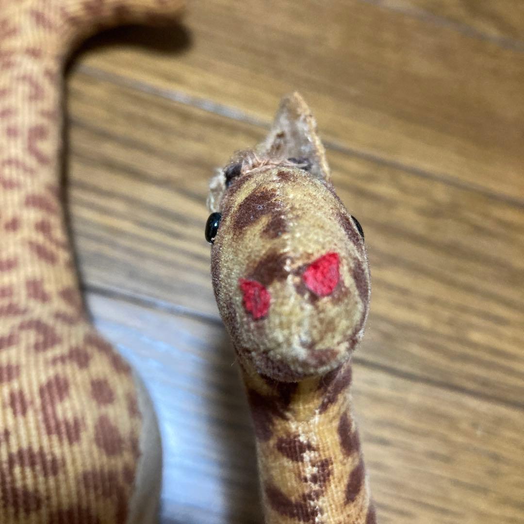ヴィンテージ　きりんの親子　ぬいぐるみ　動物園ぬいぐるみ　昭和レトロ