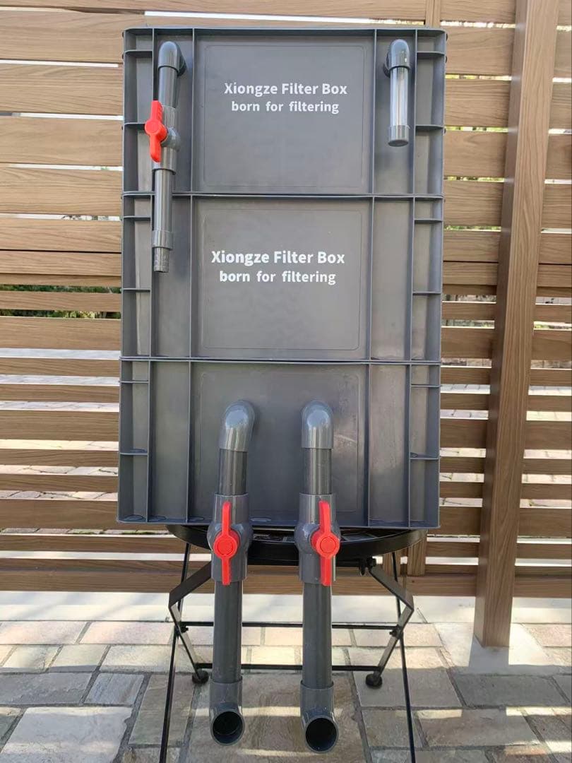 三段式万能濾過器装置　大型水槽池濾過層濾過飼育 アクアリウム外部フィルター