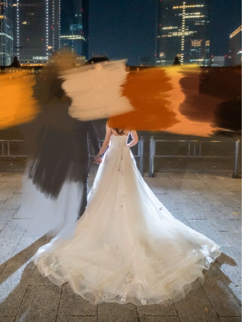 まーくん☆ COCOMELODY ホワイト Aライン ウェディングドレス