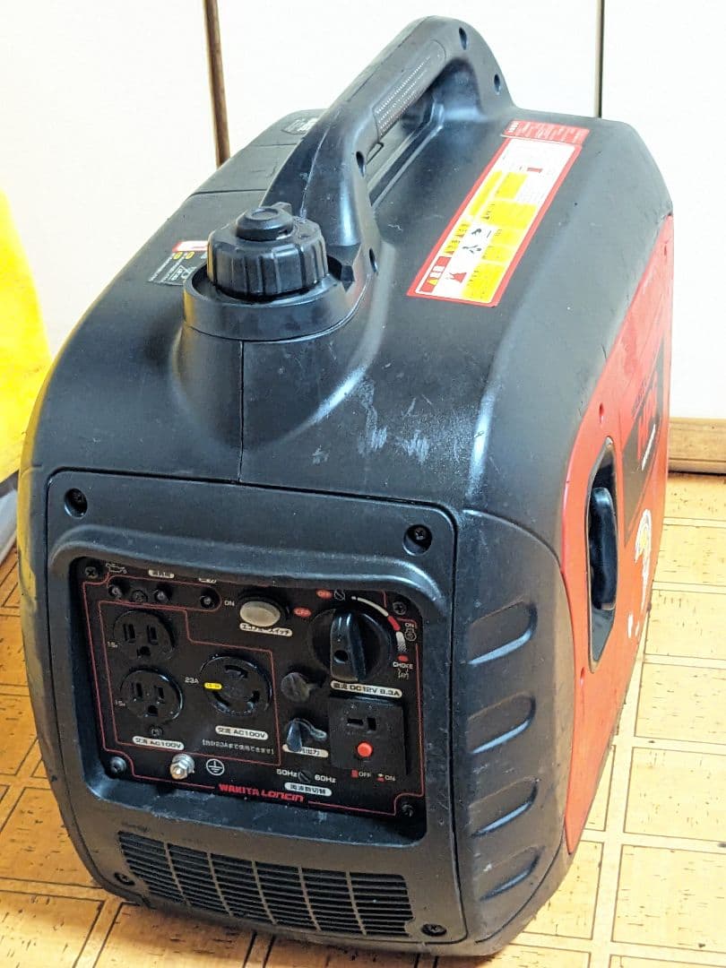 ワキタHPG2300isインバータ発電機、ジャンク。