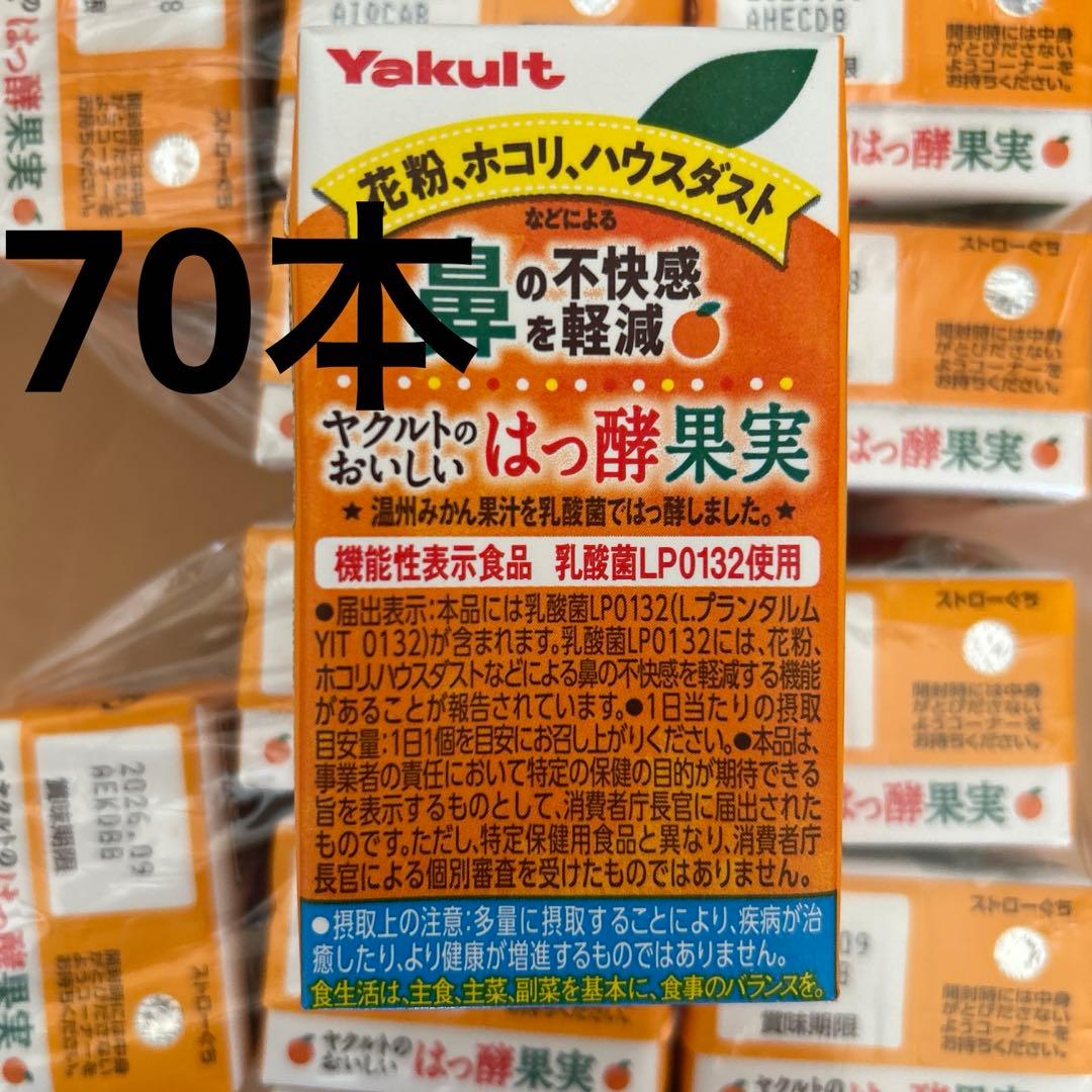 ヤクルト　おいしいはっ酵果実　70本セット　はっ酵果実