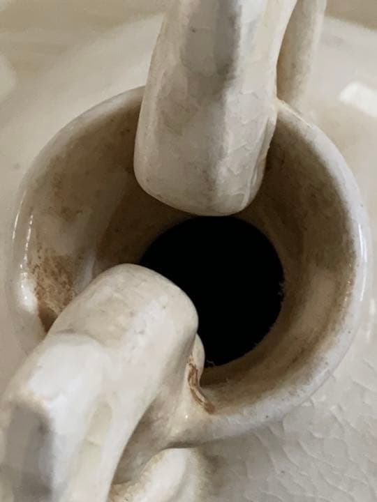 宋時代 白磁 刻龍 鳳