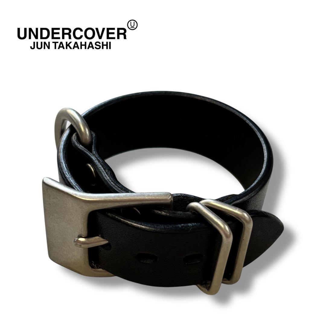 【UNDERCOVER】真鍮 ダブルバックル LEATHER CUFF F