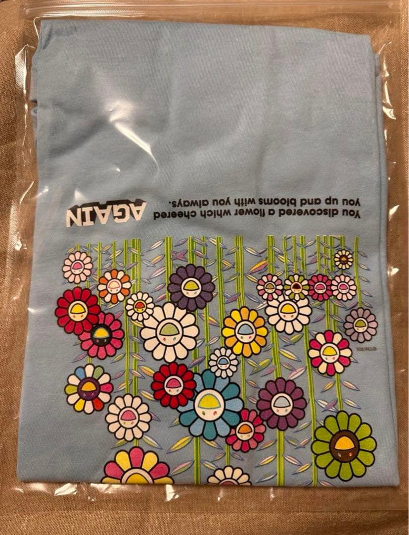 ゆずFLOWER×YUZUBEETシャツゆずの輪限定ライトブルーMサイズ村上隆