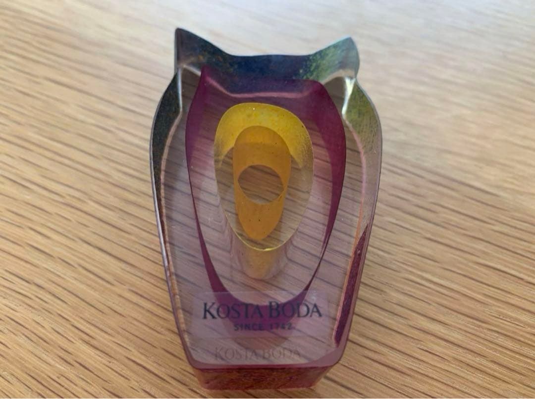 【 希少 】KOSTA BODA　ガラスオブジェ　フクロウ