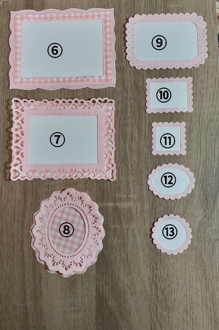 ダイカット　フレームオーダーページ