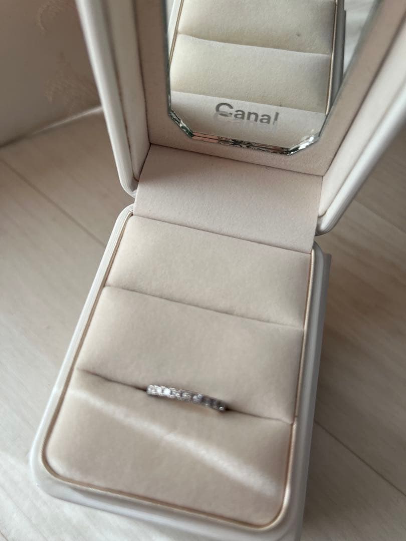 カナル4℃ Canal4℃ プラチナPT900 リング6.5 専用ケース付