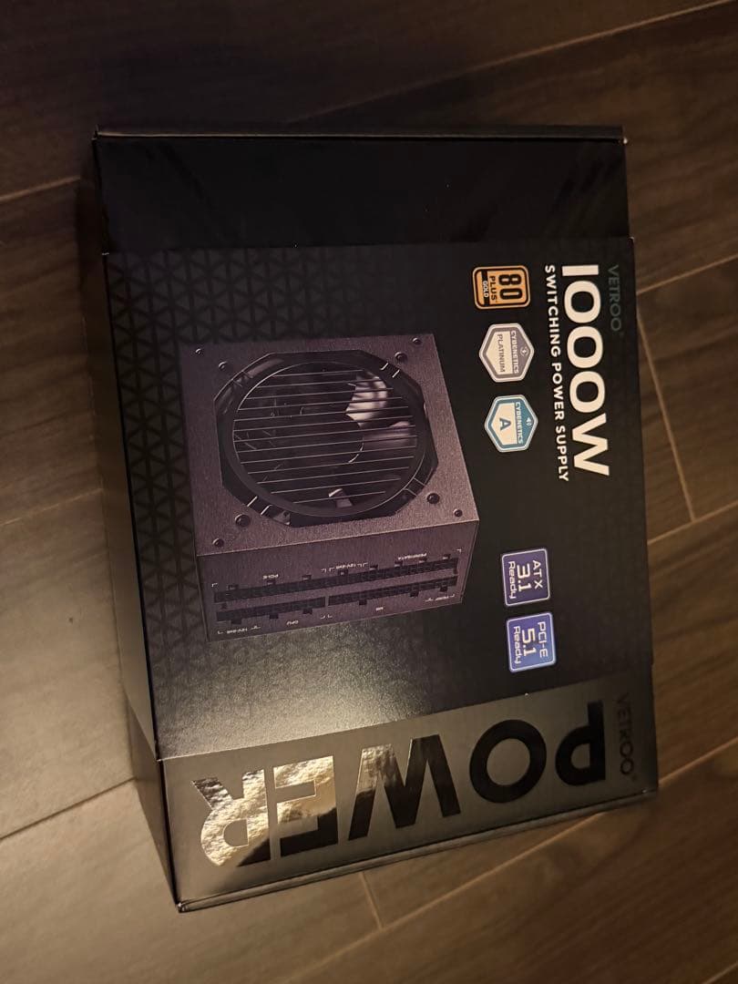 Vetroo 1000W pc電源 ATX3.1 電源ユニット