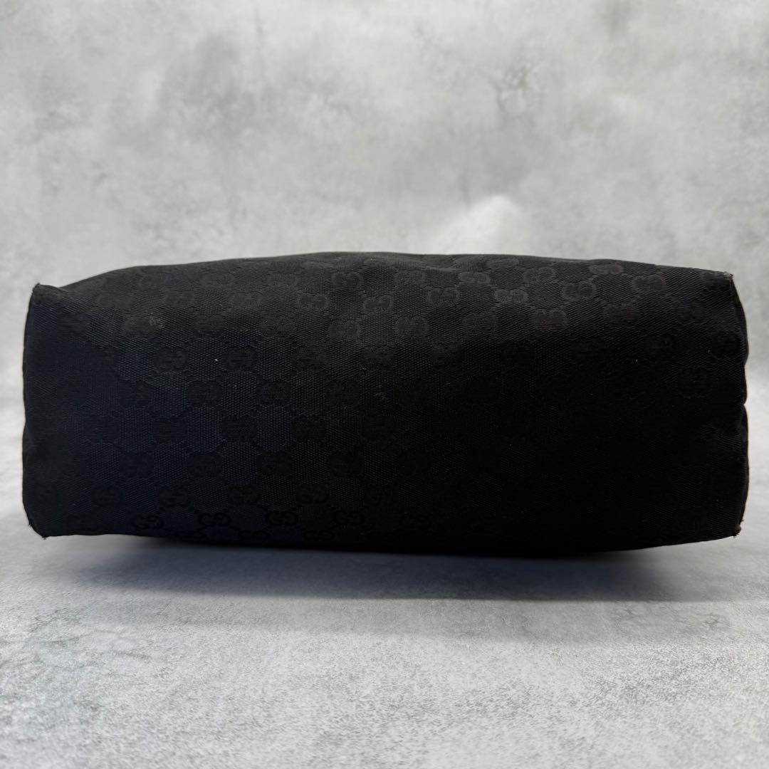 GUCCI グッチ ショルダーバッグ GG キャンバス シェリーライン ブラック