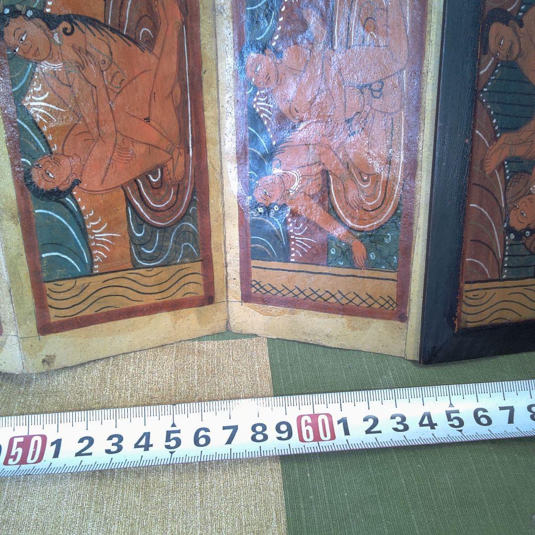 インド？ 春画 シミ・シワ小傷おおいです。イタミおおいです。