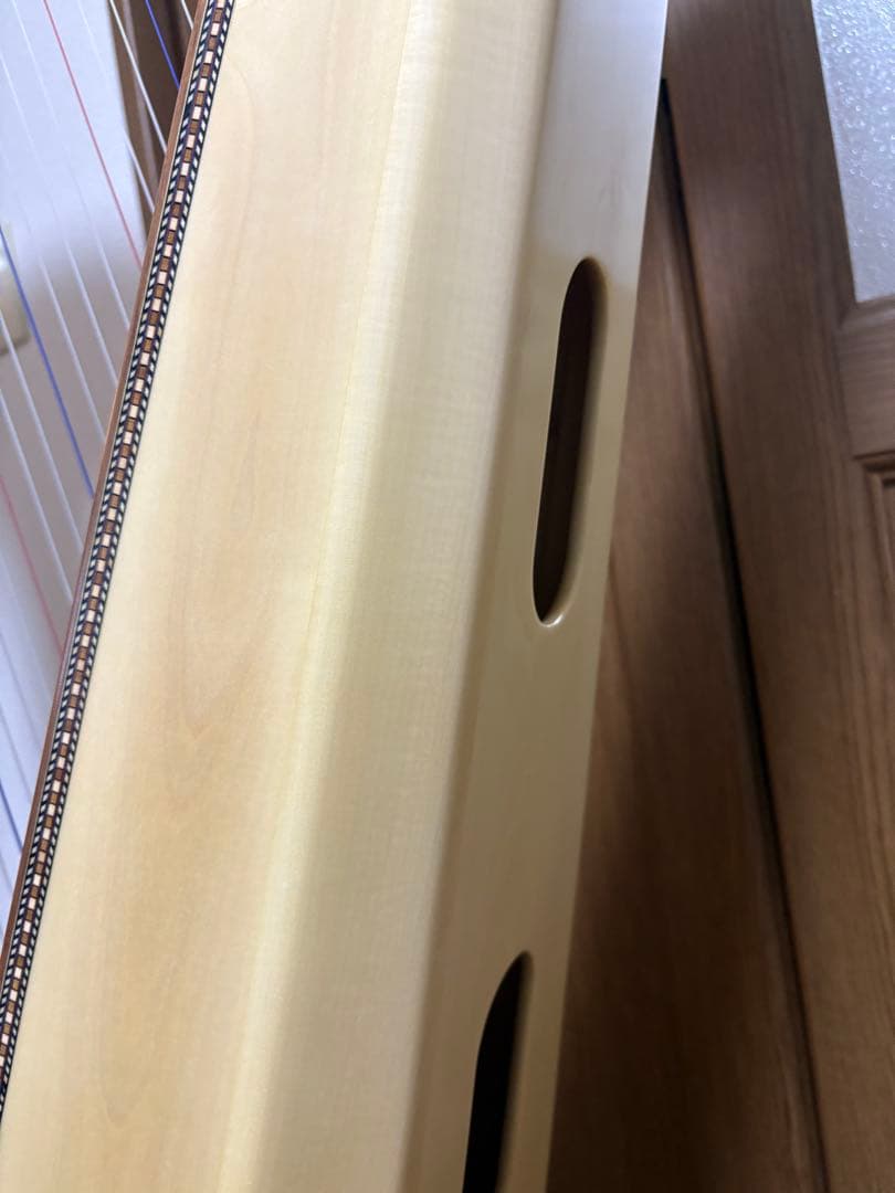 直取限定☆極美品　アオヤマ　ハープ　36弦　140N 唐草模様