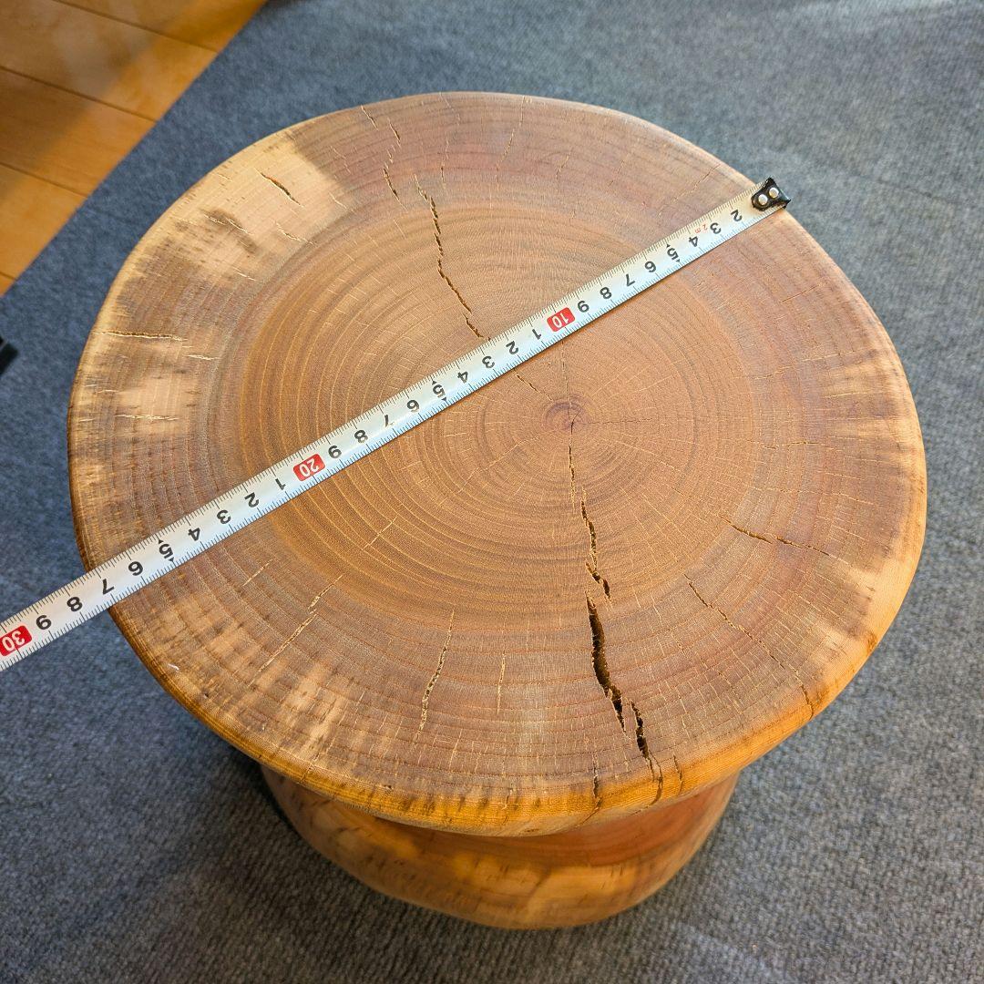 欅　ケヤキ　天然木　切り株　丸太　椅子　スツール　高さ約35㎝