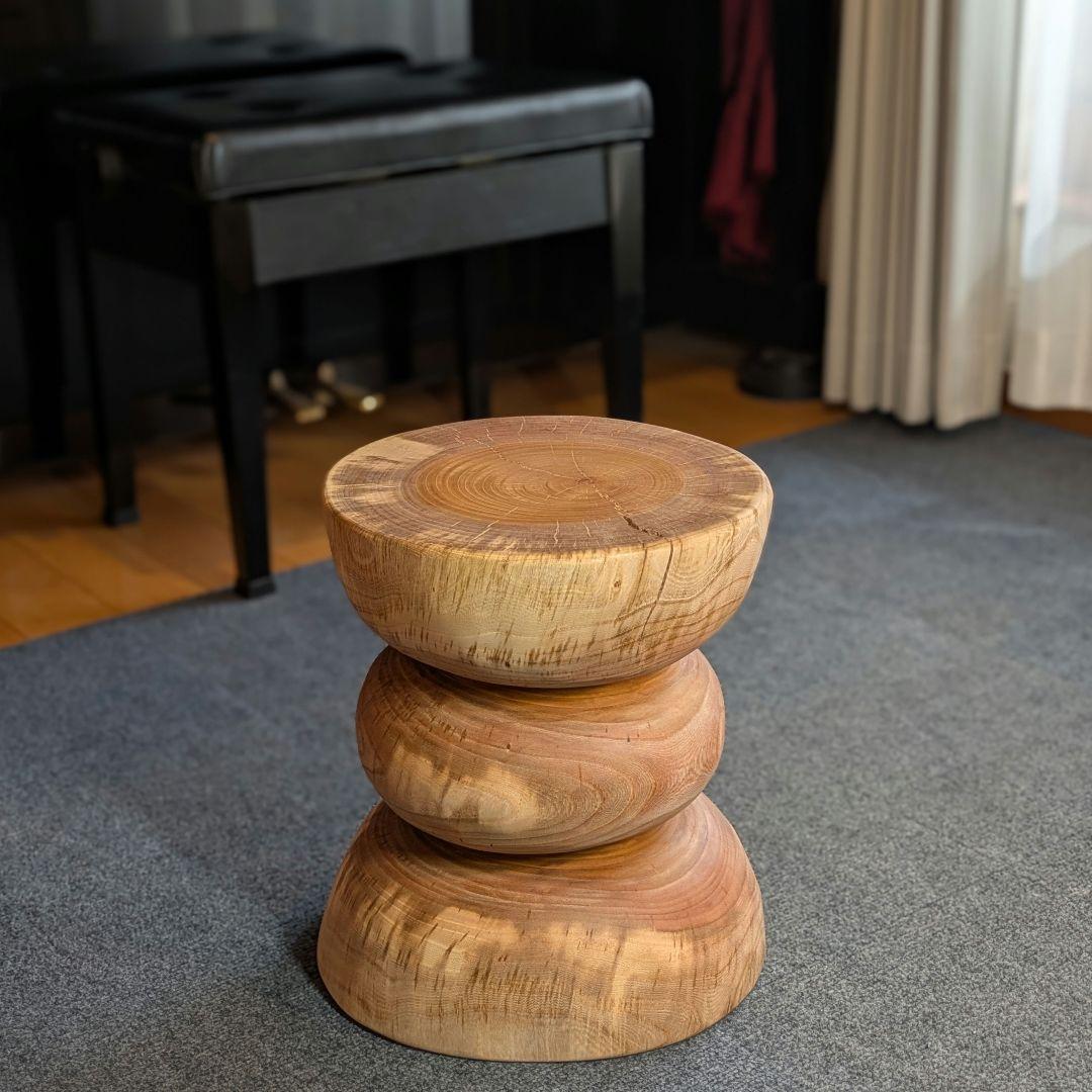 欅　ケヤキ　天然木　切り株　丸太　椅子　スツール　高さ約35㎝