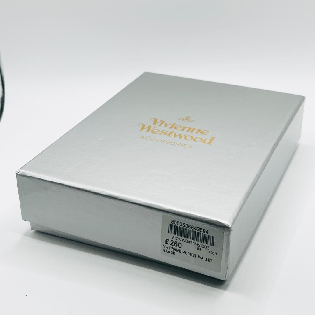 Vivienne Westwood 新品 折財布 黒 ウロコ 人気 ワニ風 定番