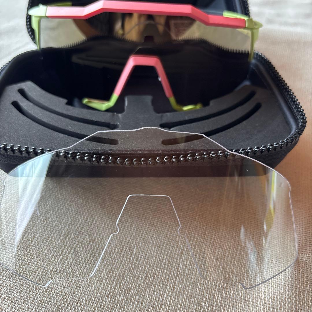 100%ワンハンドレッドSpeedcraftサングラス　クリアレンズ付属