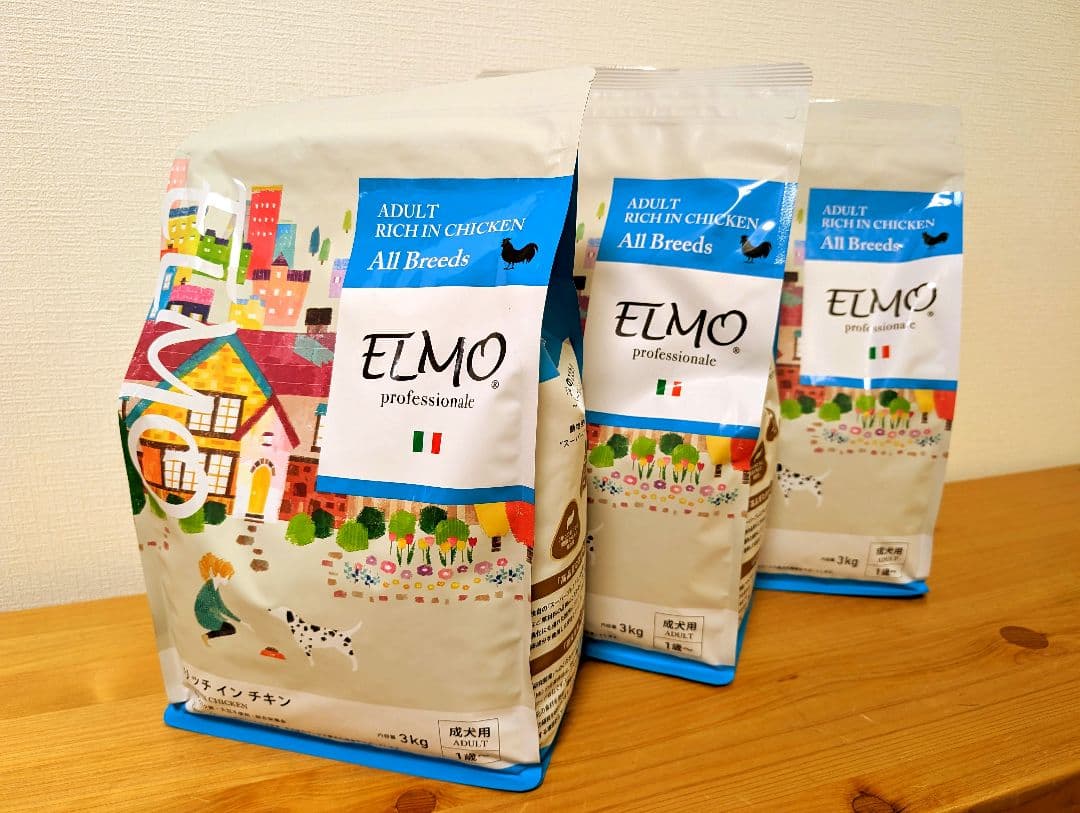 ELMO ドッグフード チキン 3kg x 3　(9kg)
