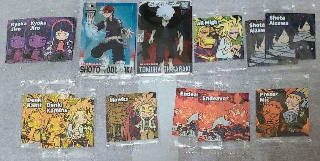 ヒロアカ　セット　ラストワン　緑谷出久&壊理　一番くじ　カード　シール　コップ