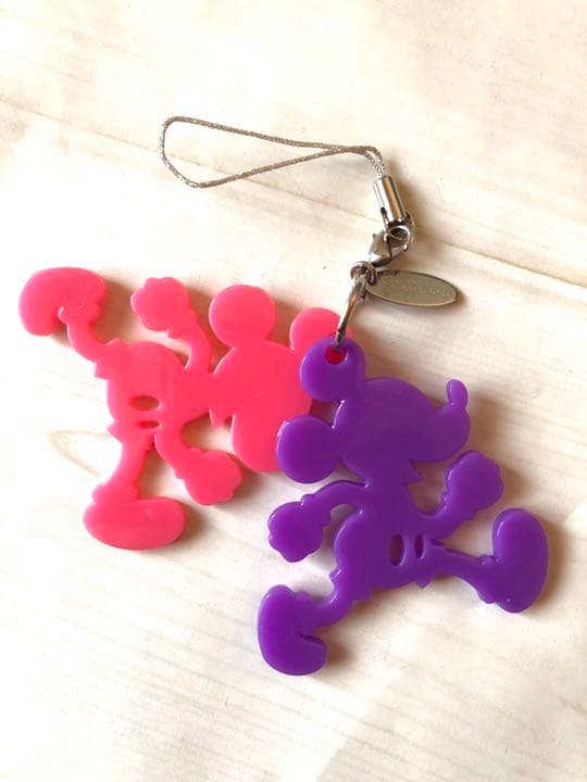 ディズニー 公式 ミッキー ストラップ ２色でカワイイ⭐︎