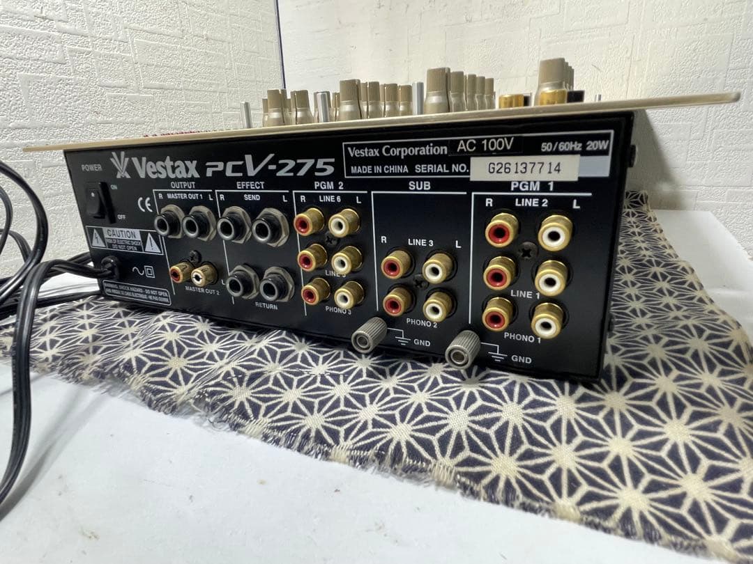 VESTAX ベスタクス　PCV-275 フェーダー、内部メンテナンス