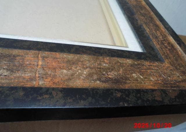 □ 木製デザイン額縁/F6号/E □