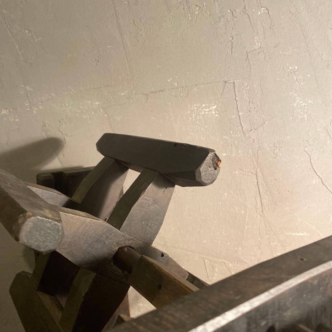 時代物 木製 手動糸巻き機 骨董品 古道具 動作品 アンティーク 古民家