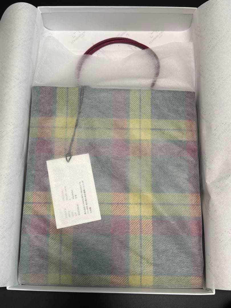 UNKNOWN PRODUCTS レザーペーパーバッグ（小）　マクミラン柄