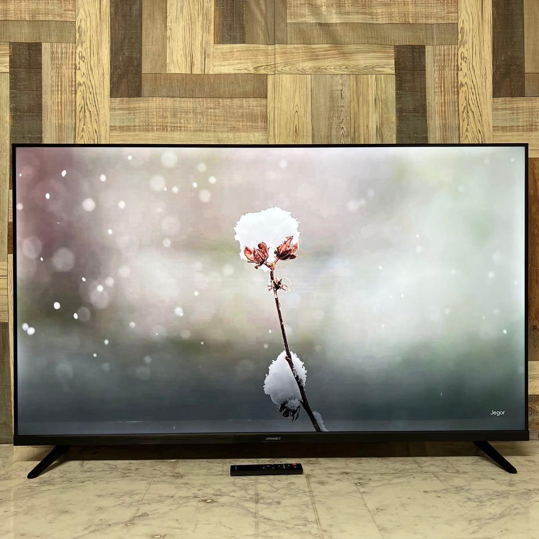 即日受渡❣️全国送料込昨年購入ジャパンネクスト50型4Kモニタースピーカーリモ付