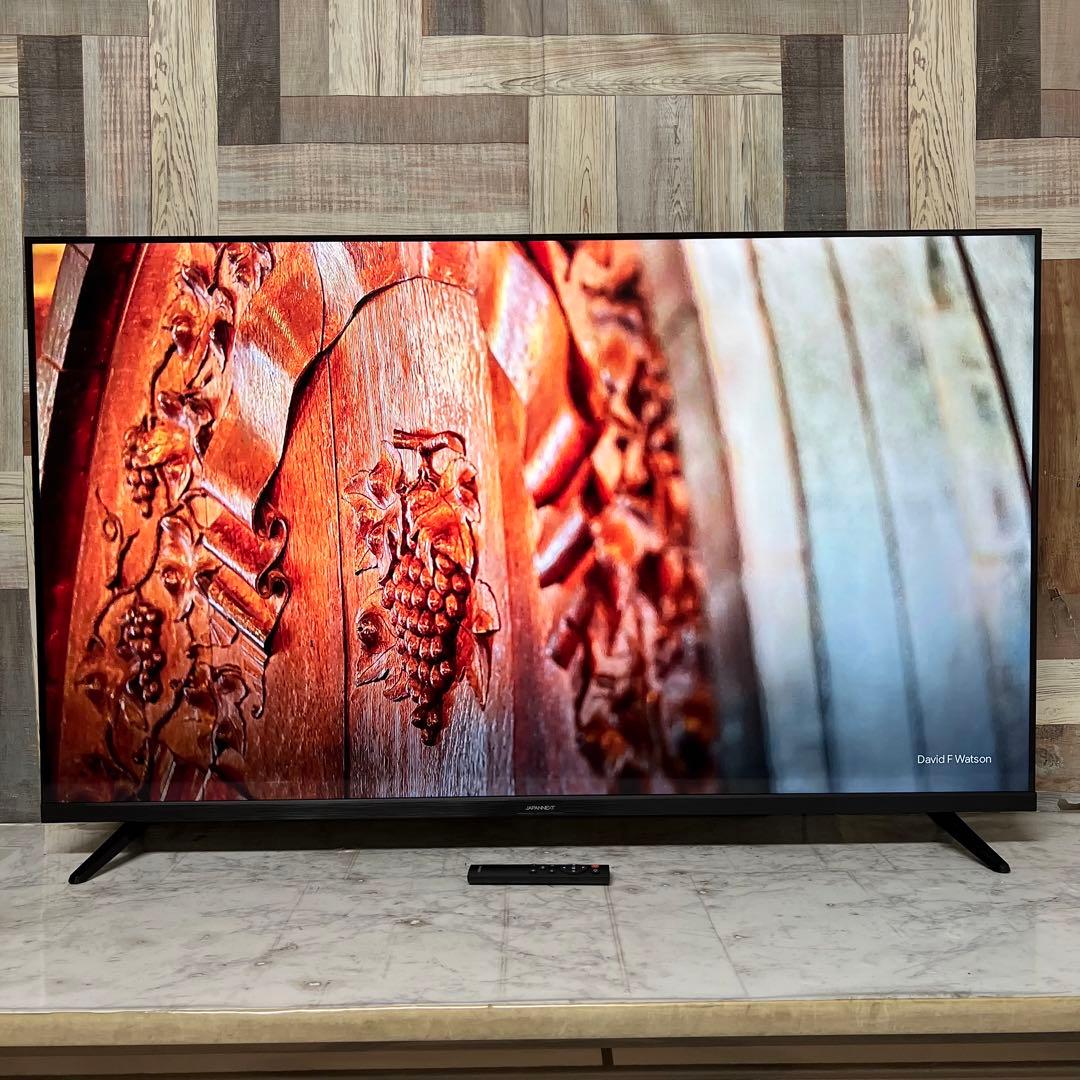 即日受渡❣️全国送料込昨年購入ジャパンネクスト50型4Kモニタースピーカーリモ付