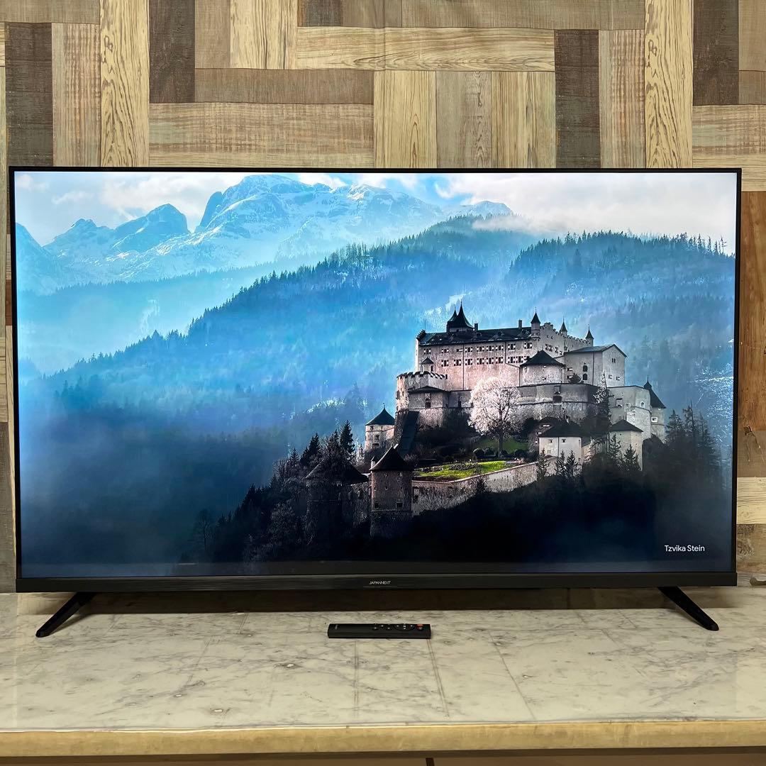 即日受渡❣️全国送料込昨年購入ジャパンネクスト50型4Kモニタースピーカーリモ付