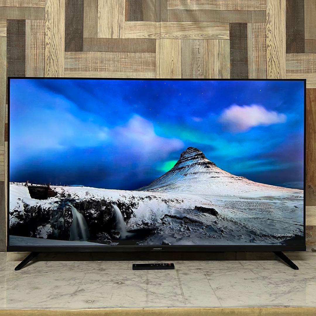 即日受渡❣️全国送料込昨年購入ジャパンネクスト50型4Kモニタースピーカーリモ付