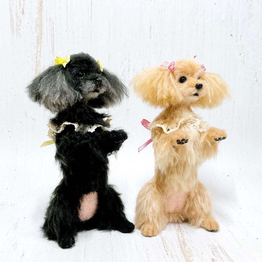 Hiroko 羊毛フェルト 犬 トイプードルちゃん