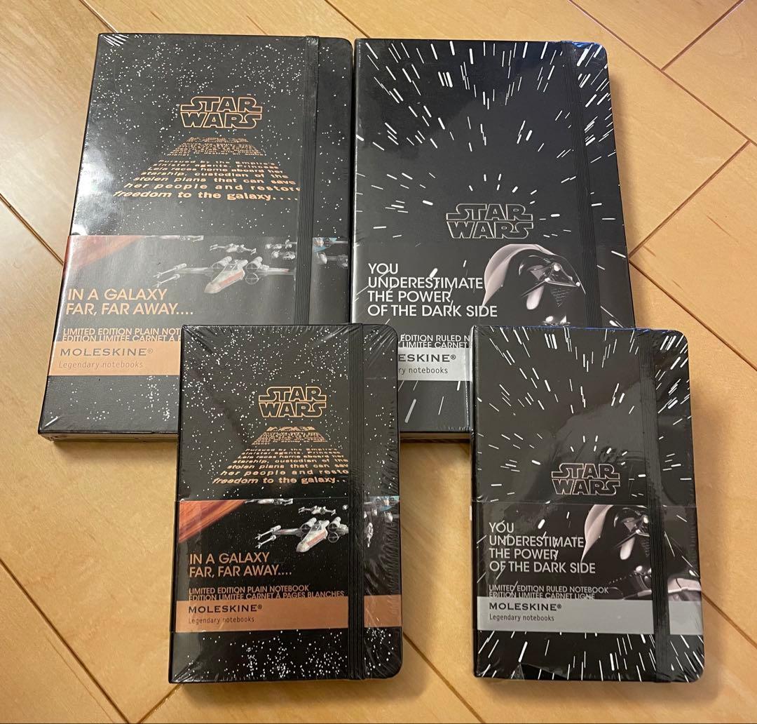 Moleskine スター・ウォーズ プレーンノート 限定版　4冊セット