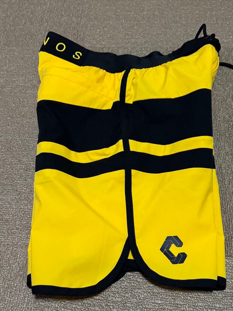 豚屋CRONOS ストライプ水着 イエロー