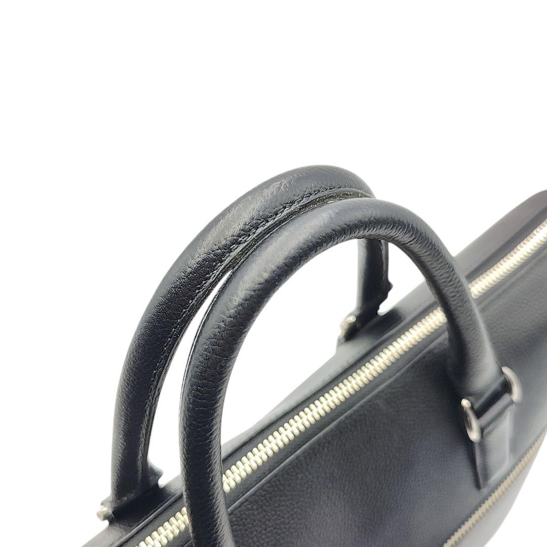 美品 SOMES SADDLE ブリーフケース ブラック レザー グスト 通勤
