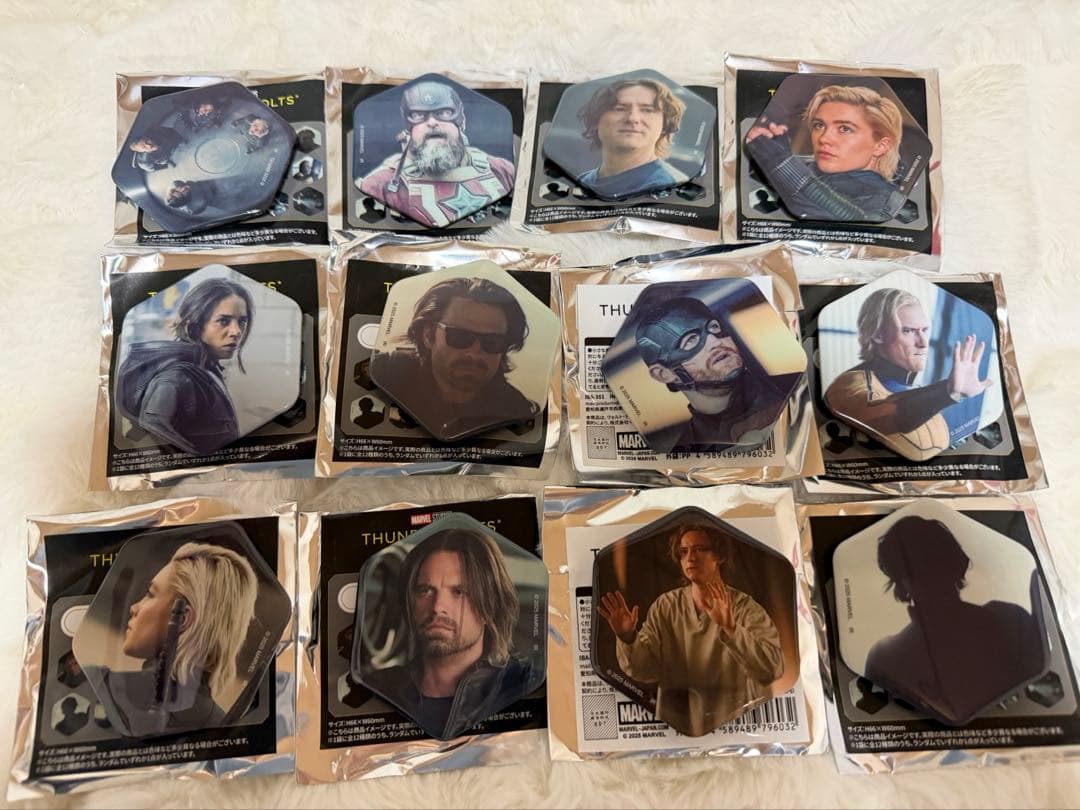 缶バッジ　サンダーボルツ　MARVEL　セバスチャン・スタン　コミコン　コンプ